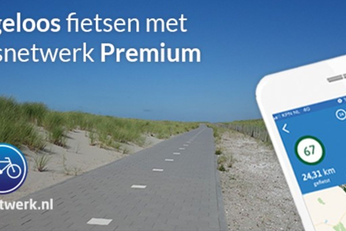 Fietsnetwerk-app is compleet vernieuwd met Premium-functies