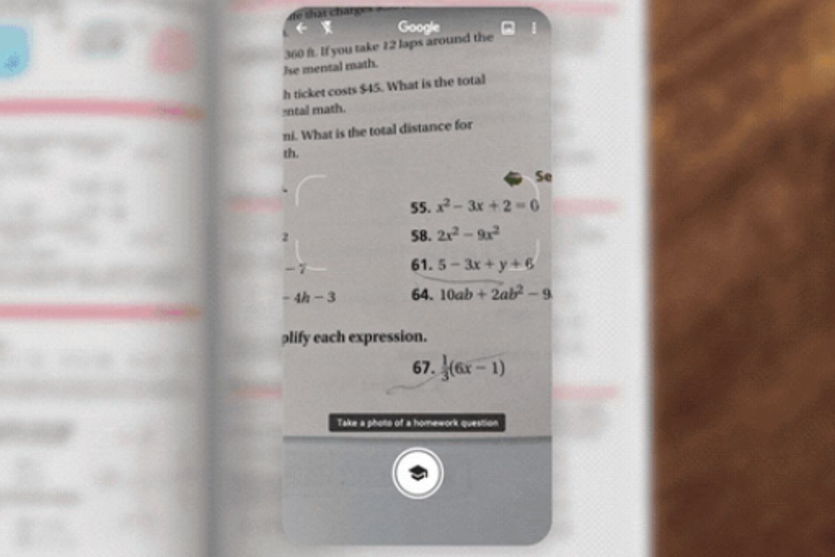 Google Lens maakt binnenkort je wiskundehuiswerk