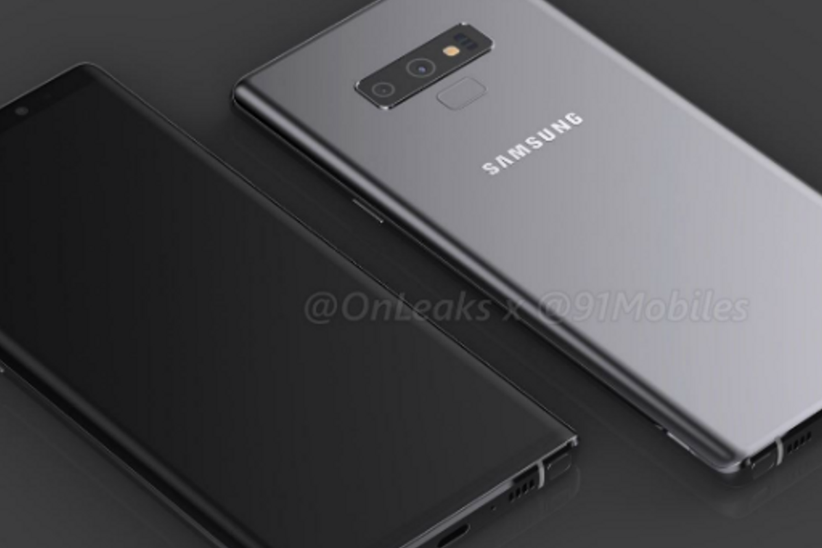 Nieuwe rendervideo toont een weinig vernieuwende Samsung Galaxy Note 9