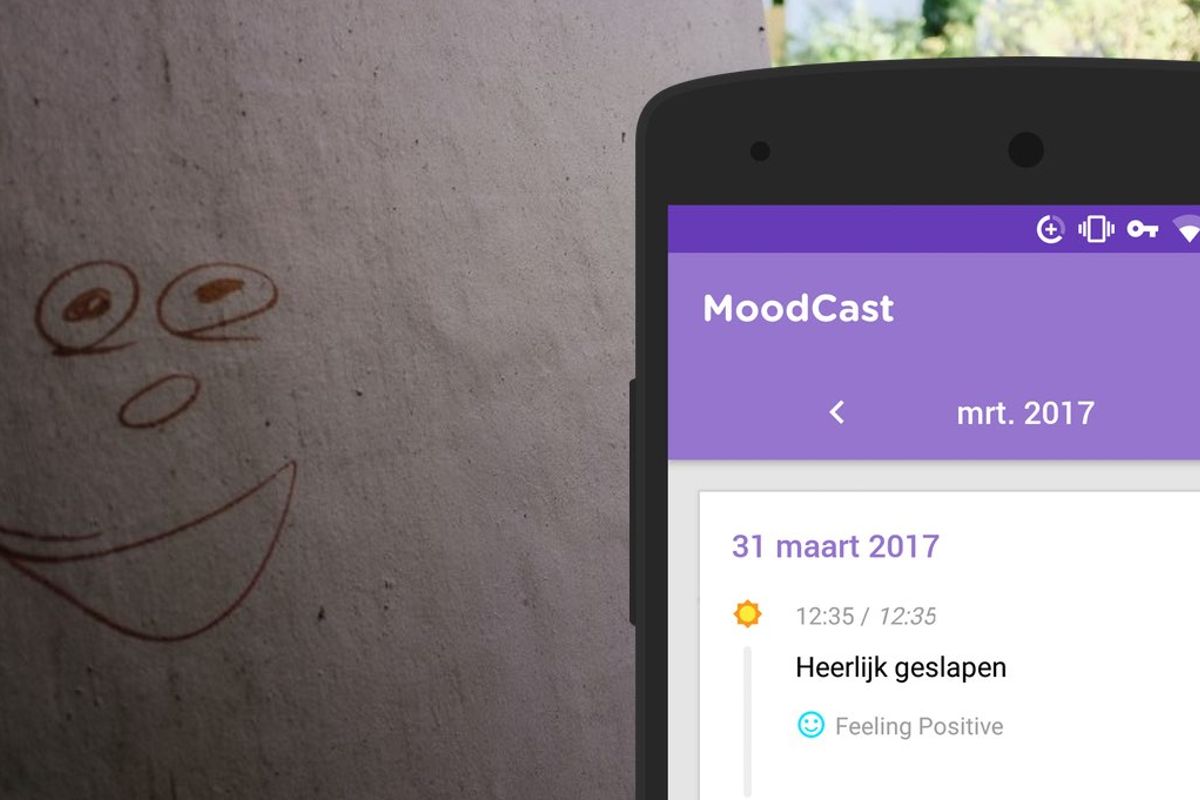 App van de week: ben je een vrolijke frans, of kan je wel wat blijheid gebruiken? Houd het bij met Moodcast Diary