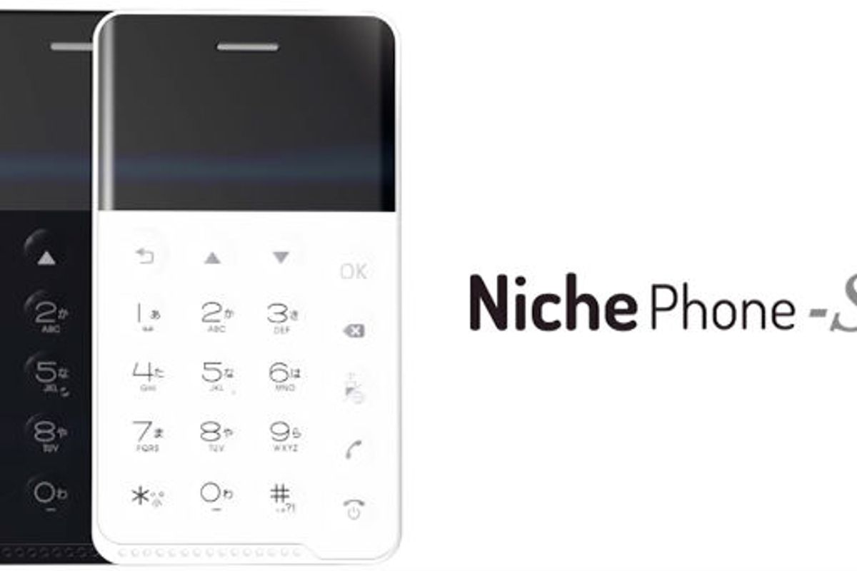 NichePhone-S, een Android-telefoon op creditcardformaat