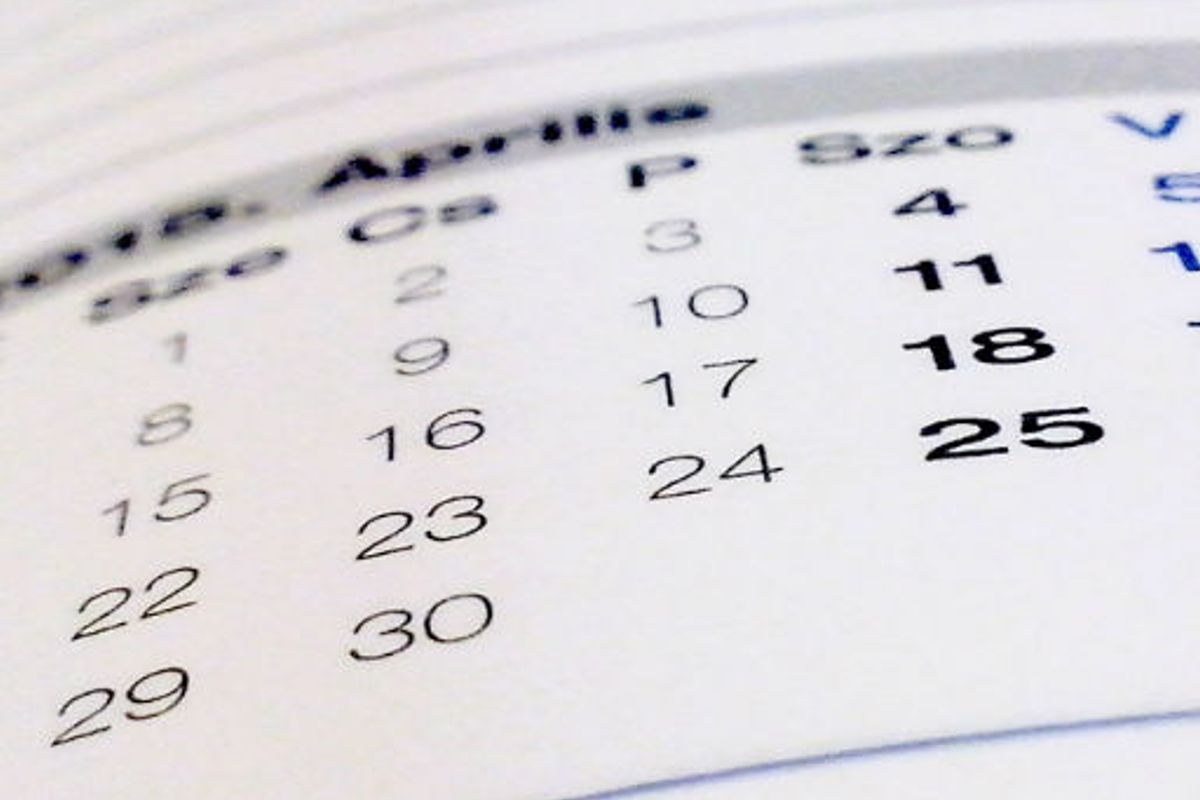 Calendar in de verre toekomst papieren vervangen