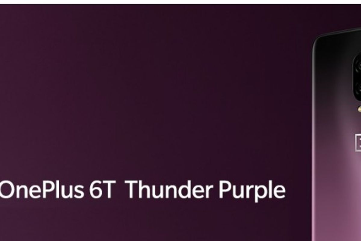 'OnePlus 6T straks ook beschikbaar in Thunder Purple'