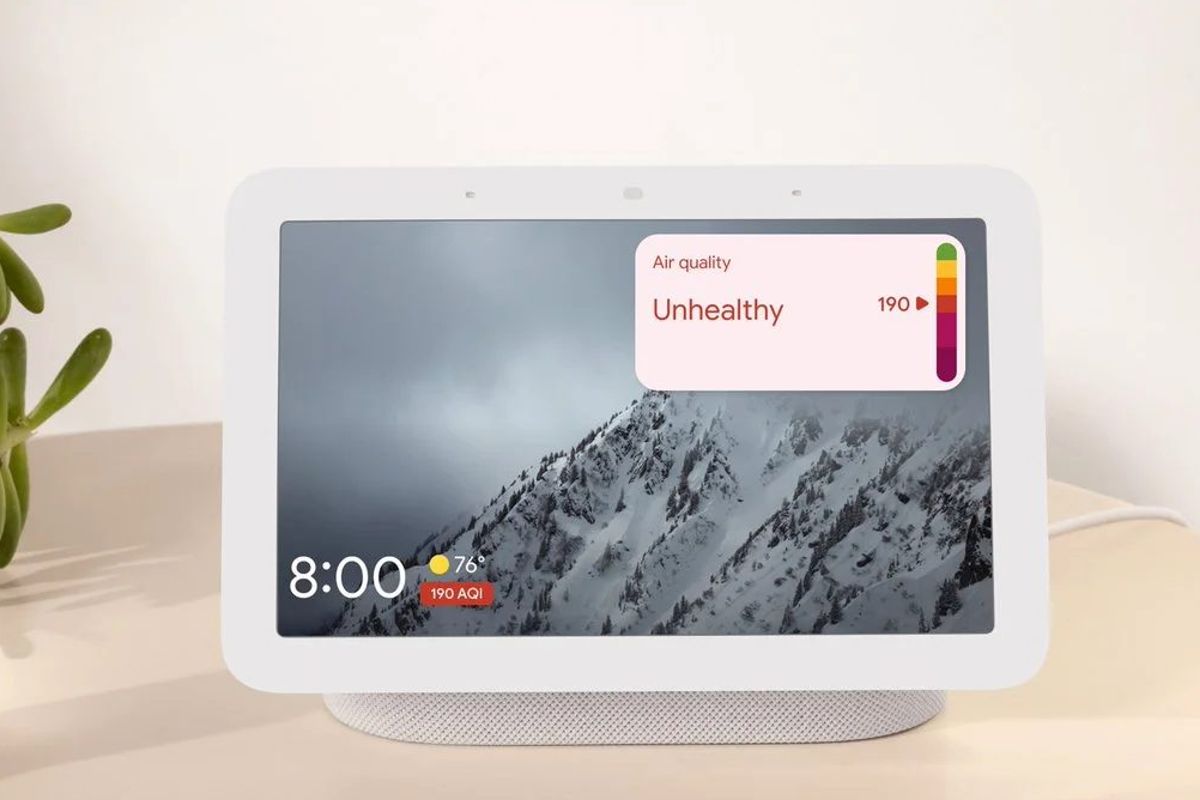 De luchtkwaliteit in je omgeving bekijken op je Google Nest Hub
