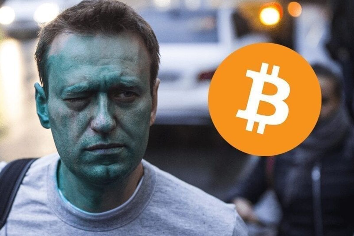 Russische oppositieleider Navalny ontving 658 Bitcoin in donaties
