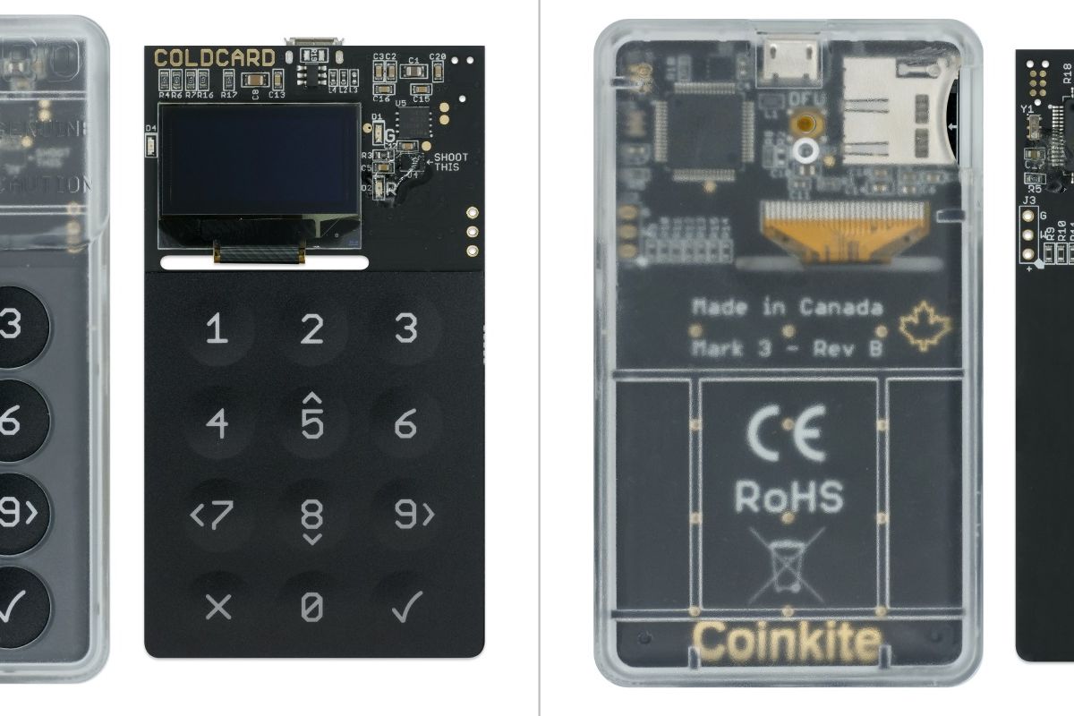 ColdCard, een air-gapped Bitcoin only hardware wallet