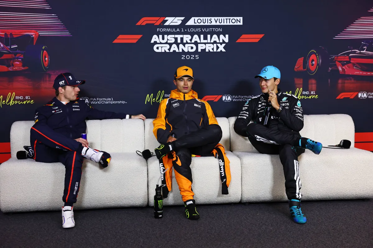 Russell daagt Norris uit: "De McLaren, in de handen van de juiste coureurs, steekt boven de rest uit"