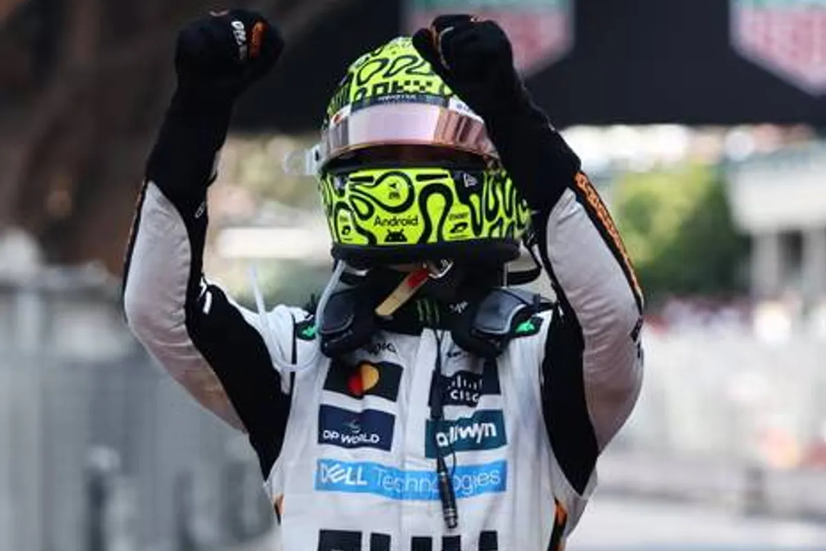 Norris na het winnen van de Grand Prix van Monaco: "Werd nerveus van Verstappen voor me"