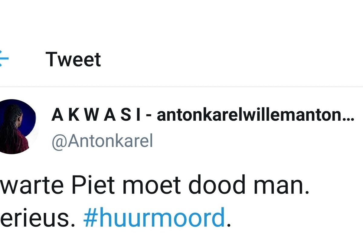 'Zielige' Akwasi in verwijderde tweets: 'Zwarte Piet moet dood. Serieus'