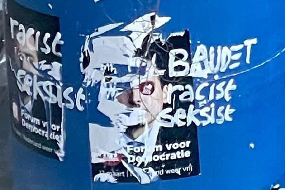 Schande! Omgeving huis Baudet wéér beklad: 'Baudet racist seksist!'