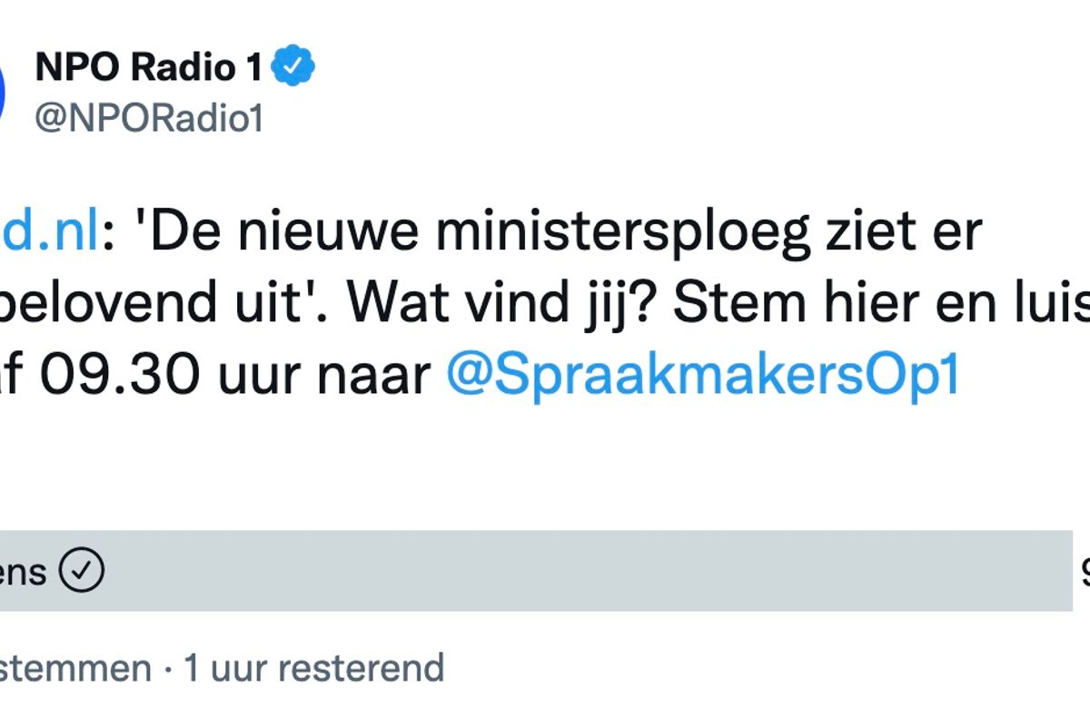 LOL! NPO Radio 1 probeert Rutte IV ministers te promoten maar wordt keihard neergesabeld door het publiek