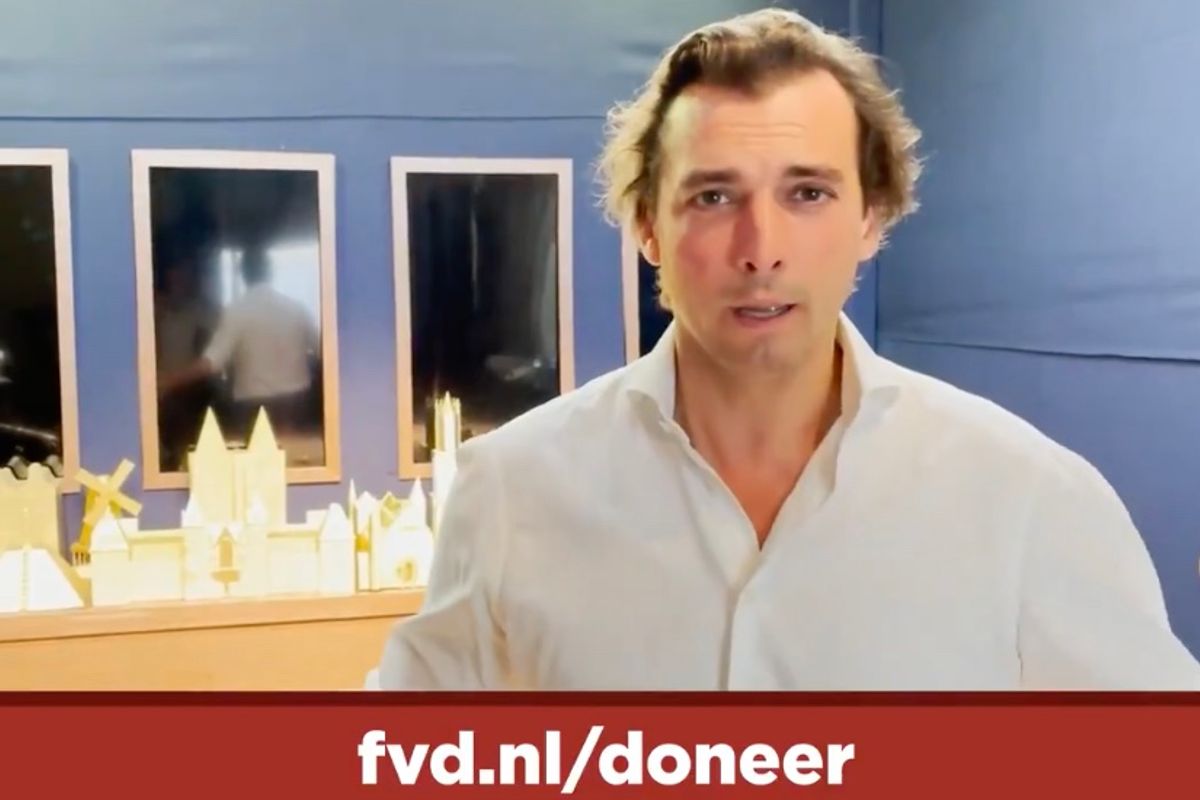 Thierry Baudet kondigt grote uitbouw FVD-studio aan: 'Doneer en help ons tegen censuur'