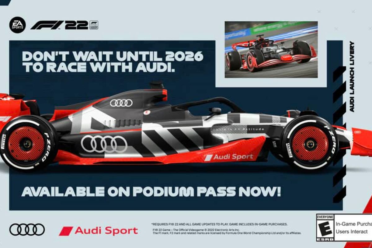 F1 2022 krijgt nieuw multiplayer event en de eerste Audi livery