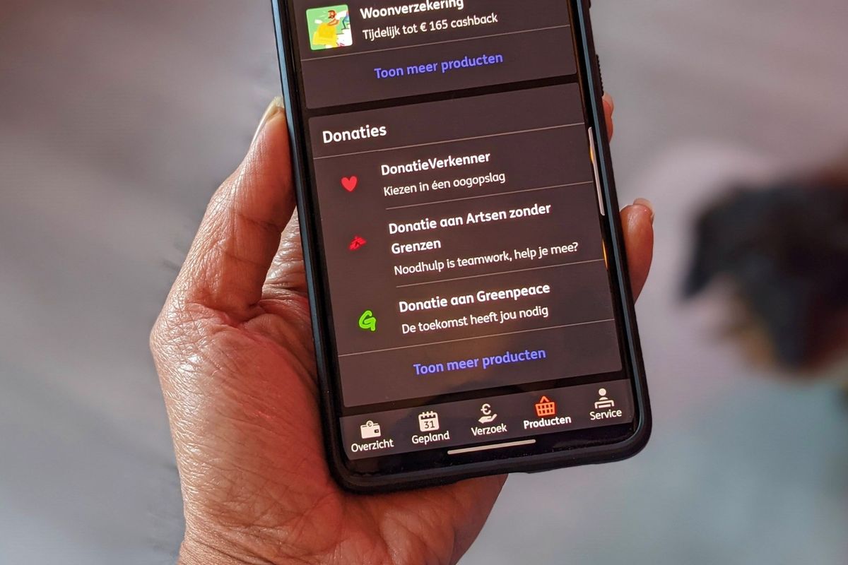 ING laat klanten digitaal doneren aan goede doelen via app