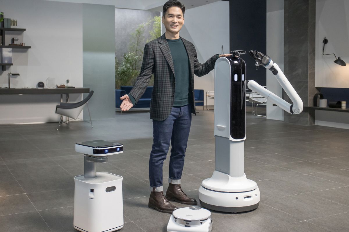 Samsung-robot helpt je bij het opruimen van de boodschappen