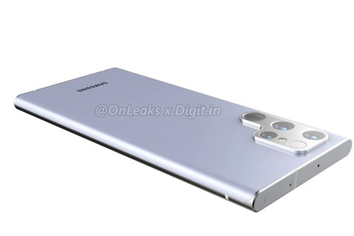Dummy van Samsung Galaxy S22 Ultra gelekt: geen ronde hoeken