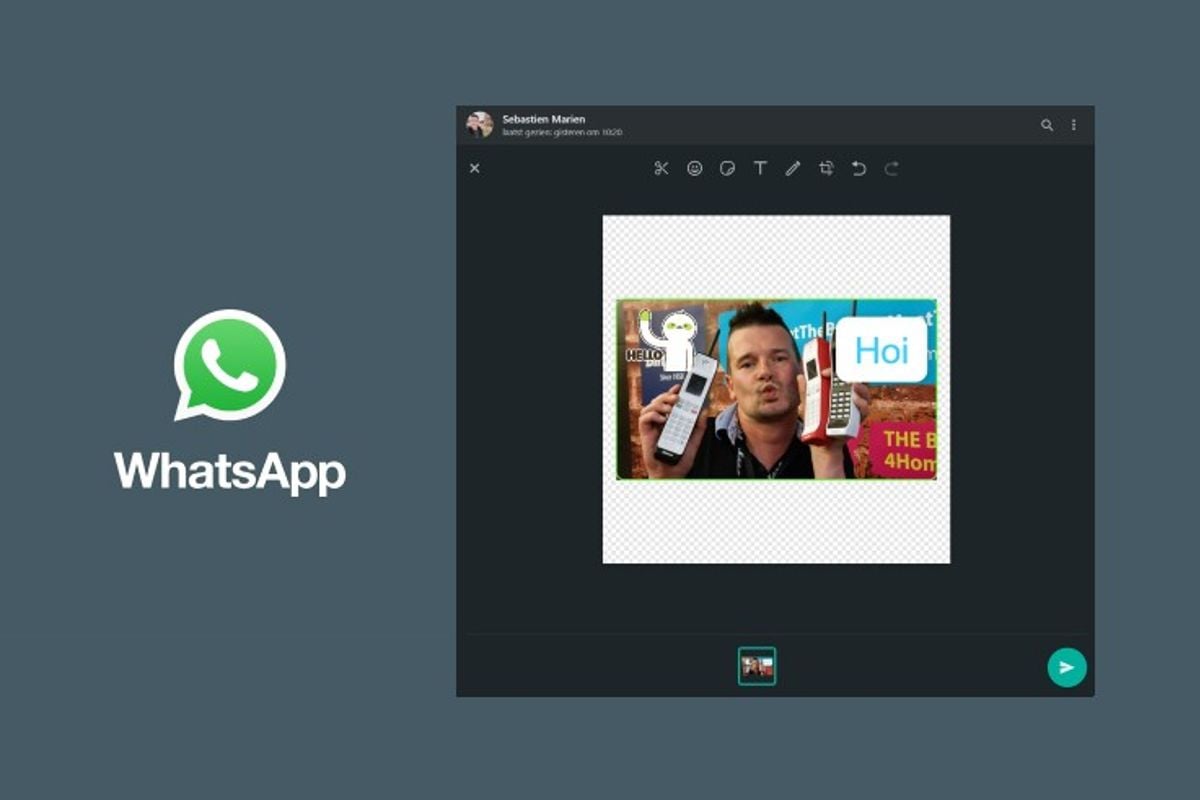Stickers maken met WhatsApp desktop, zo werkt het