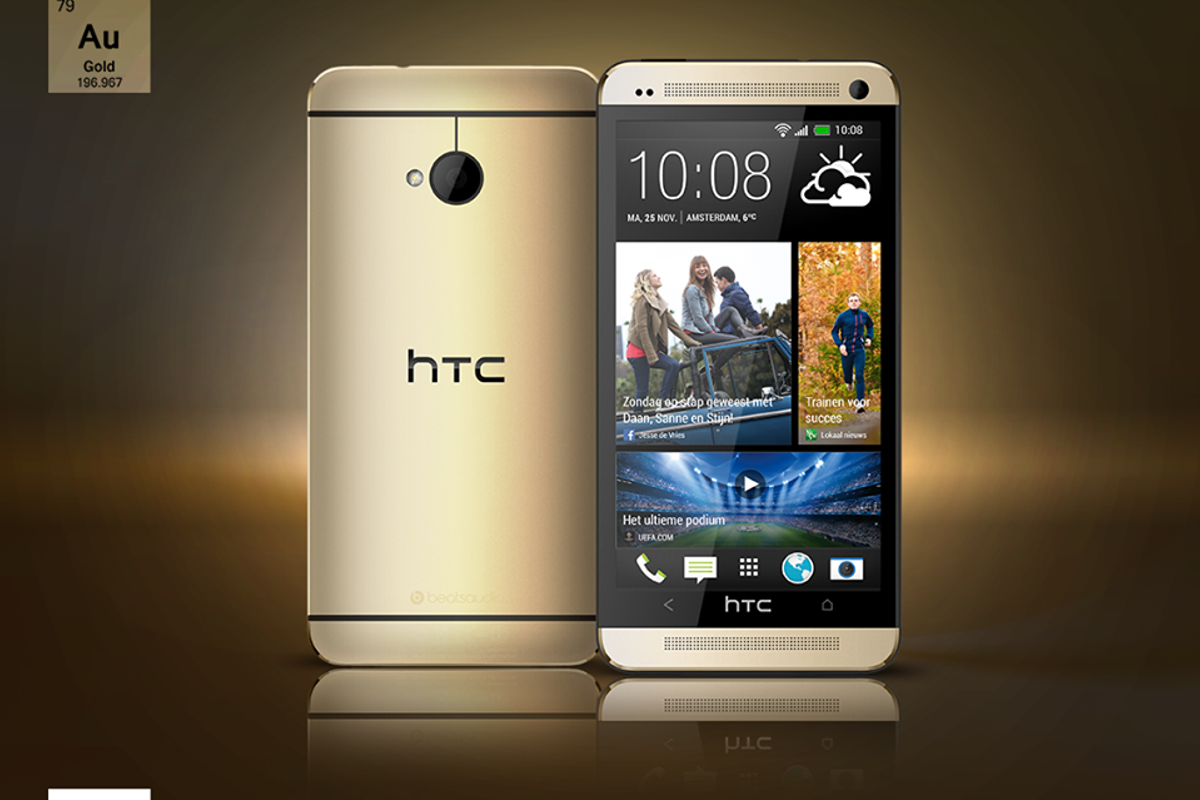 HTC One wordt verguld; exclusief bij Vodafone