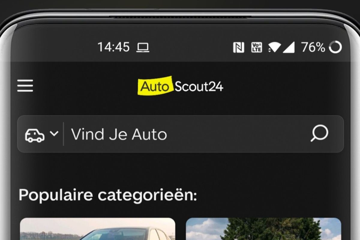 AutoScout24 laat je nu auto's zoeken in een donkere modus