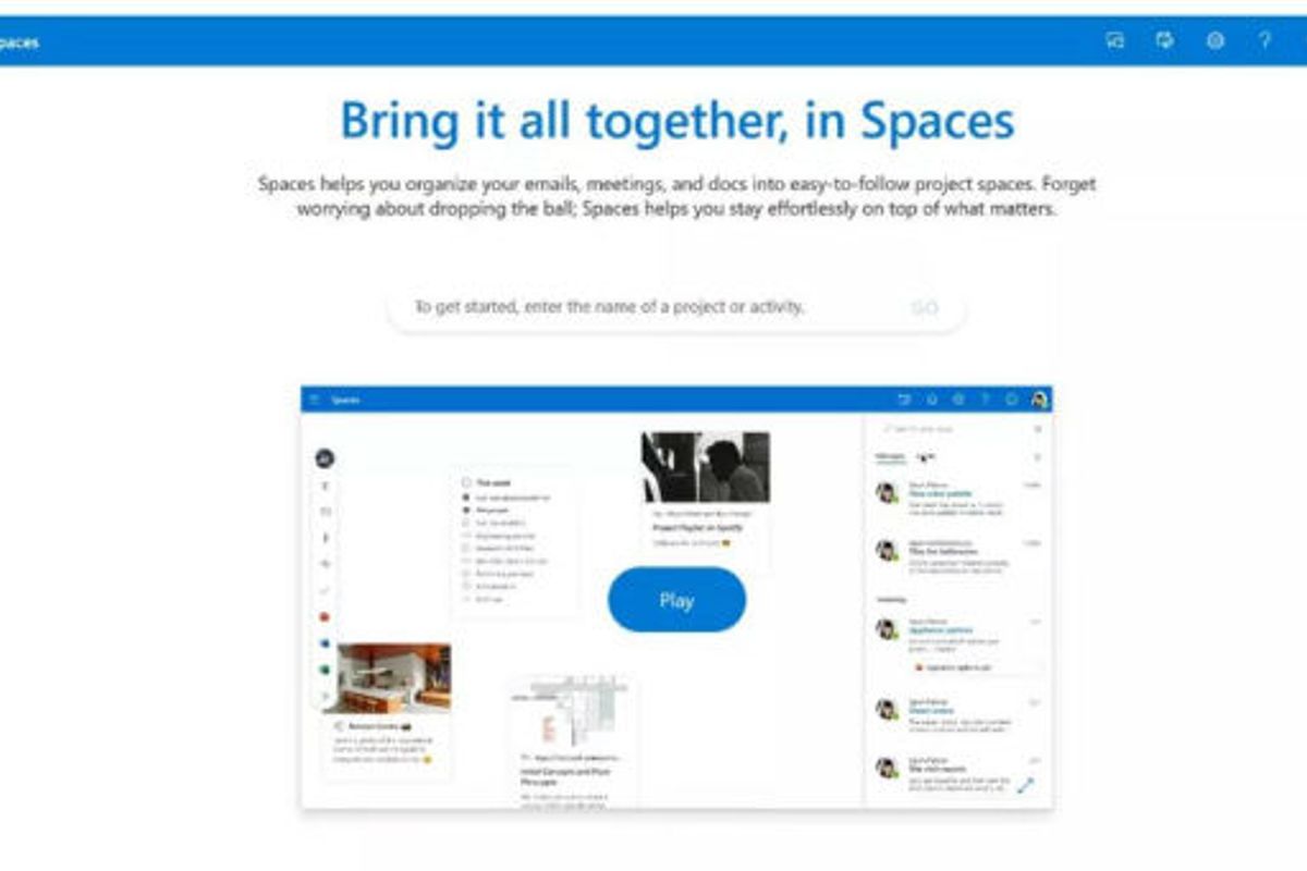 Microsofts nieuwe Outlook Spaces duikt op in een video