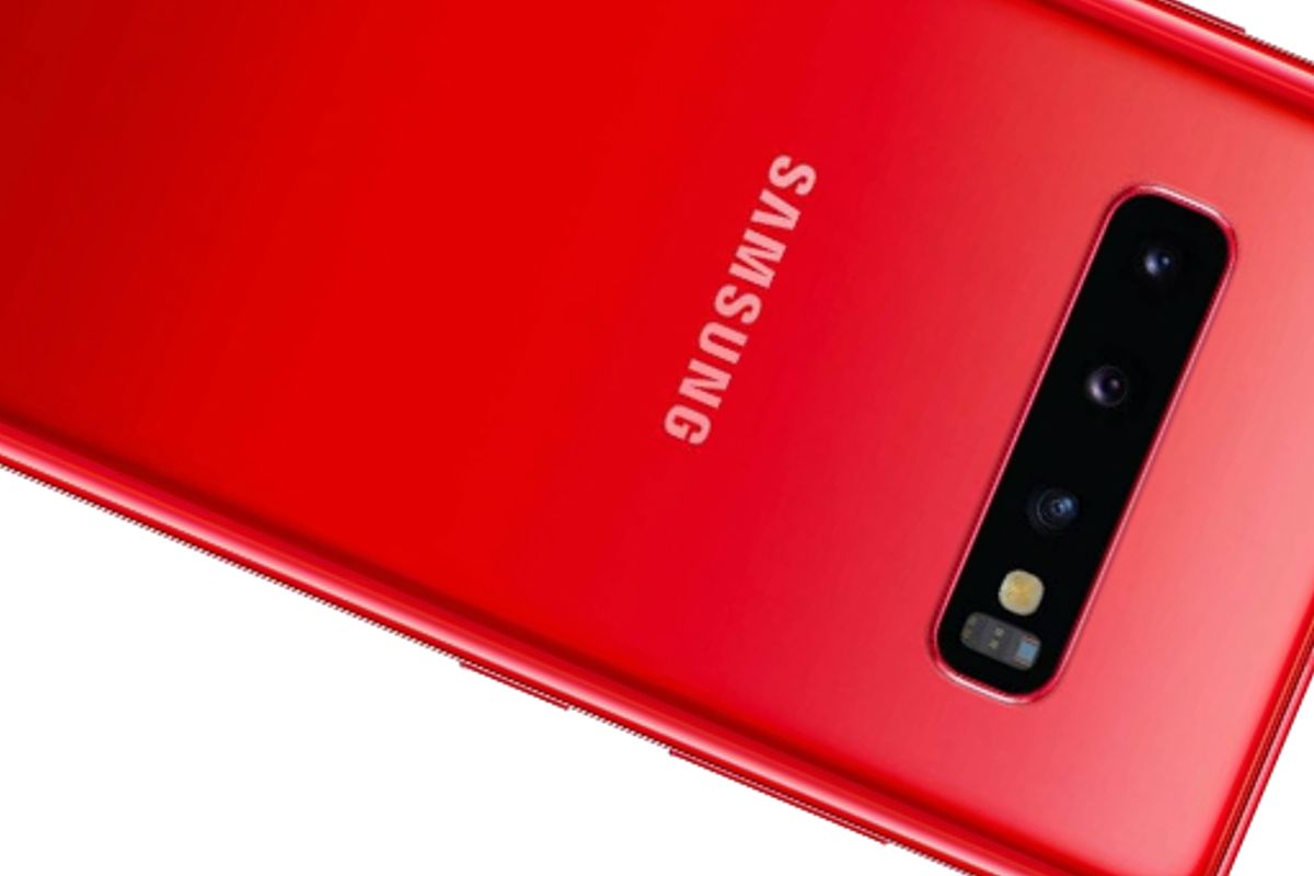 'Rode Samsung Galaxy S10 en Galaxy S10 Plus onderweg'
