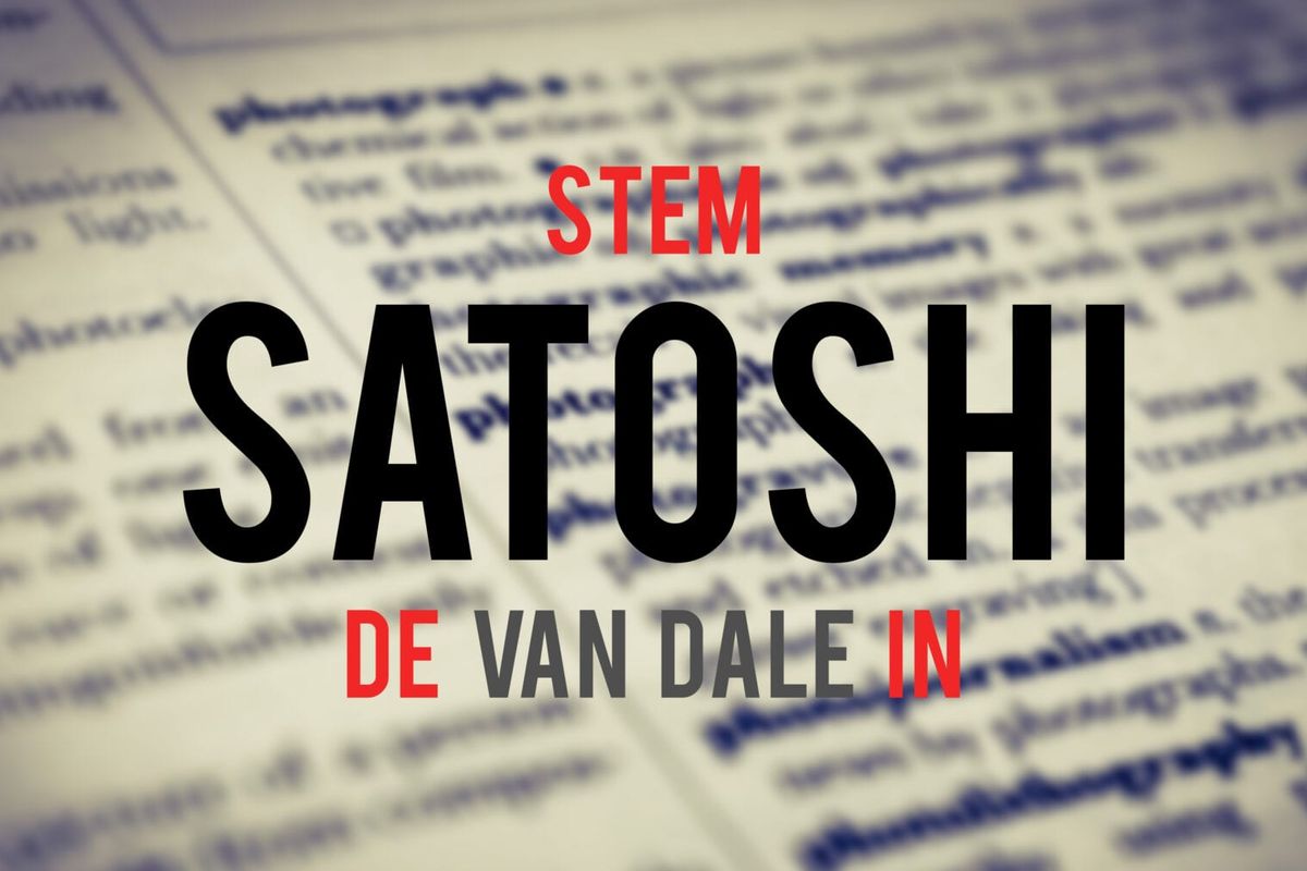 Oxford voegt 'satoshi' toe aan woordenboek. Help satoshi de Van Dale in!