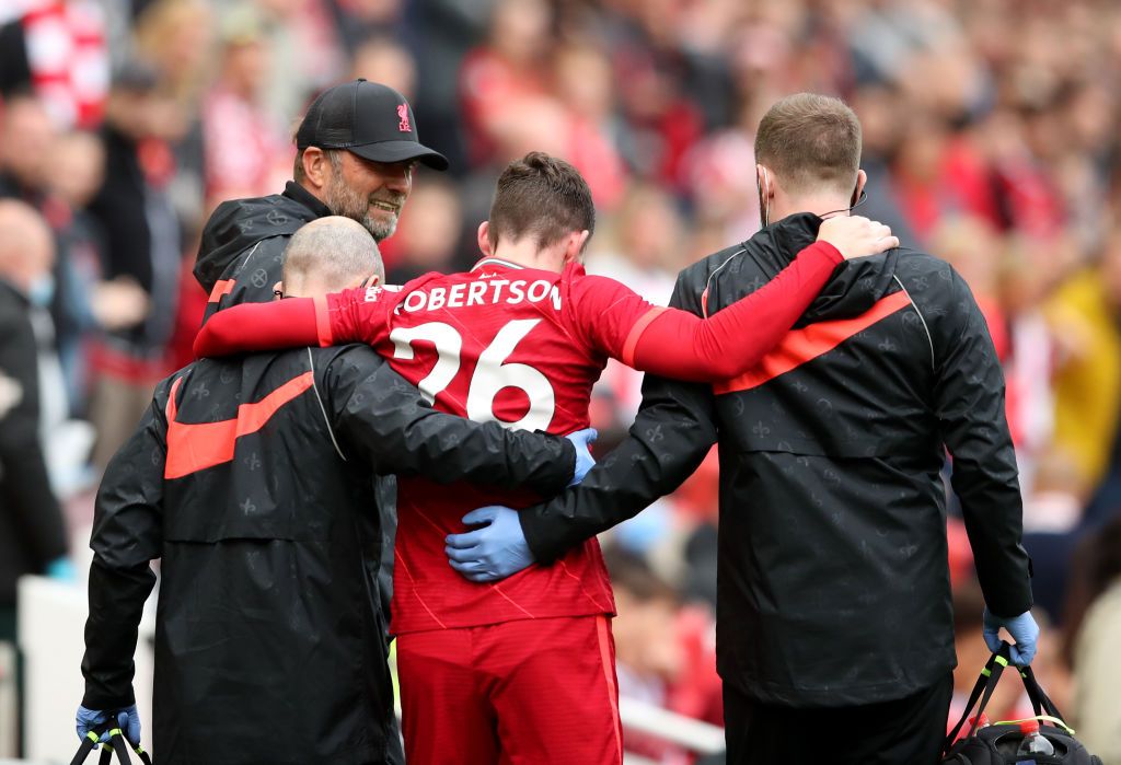 Liverpool receive another huge Andy Robertson injury boost after worrying blow in pre-season friendly