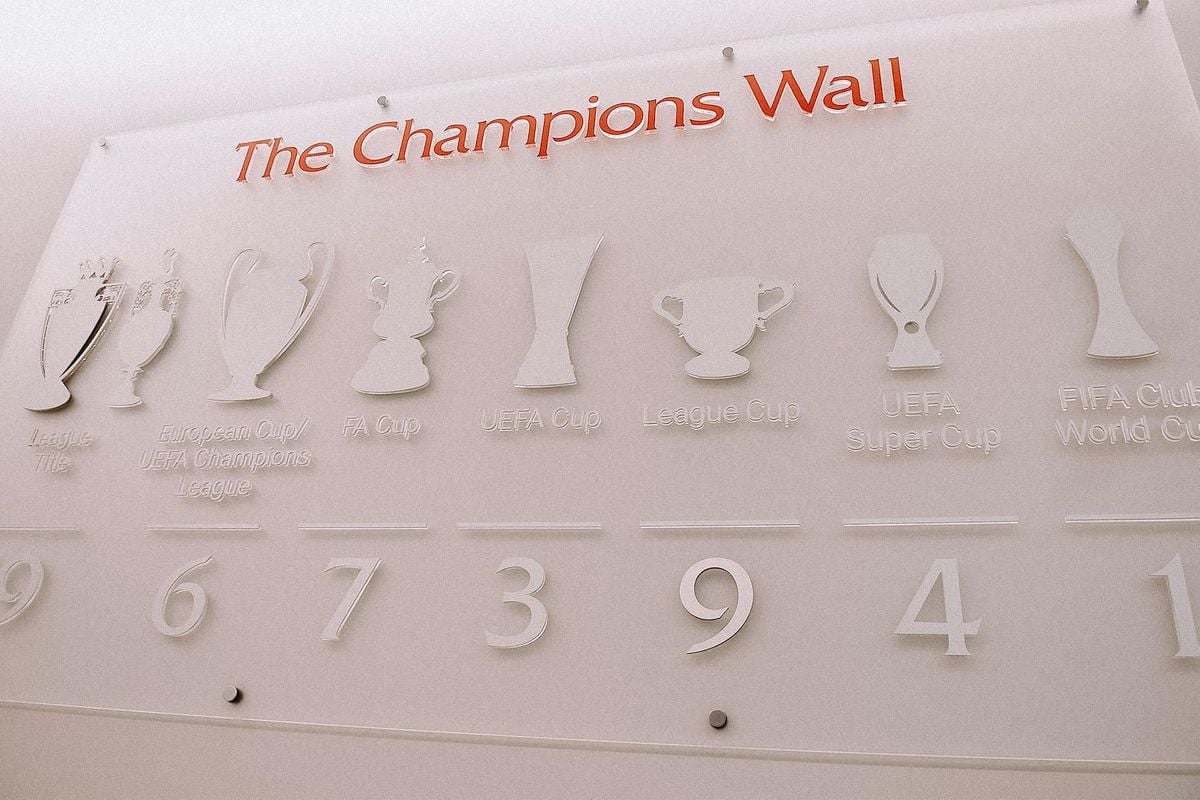 Liverpool have updated The Champions Wall after Carabao Cup triumph