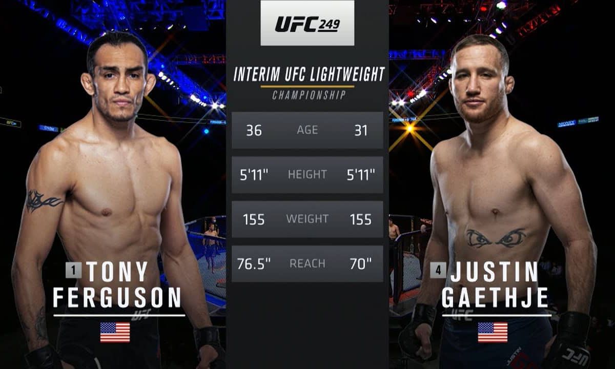 UFC 254 Free Fight: Justin Gaethje vs Tony Ferguson