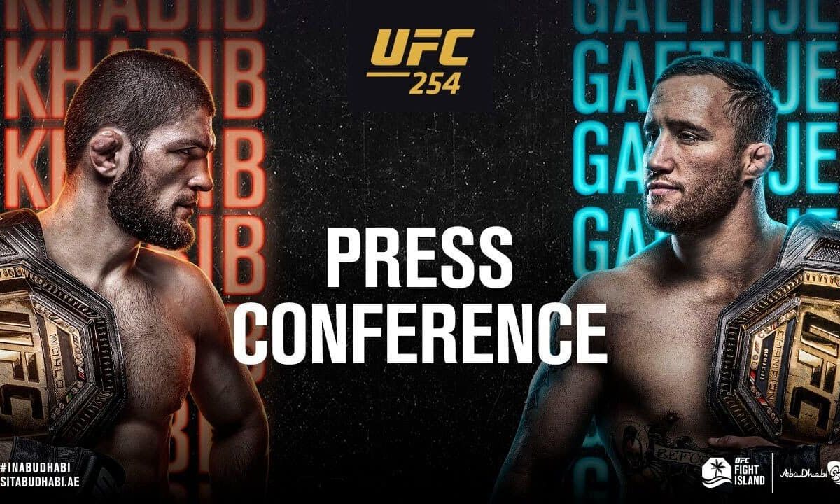 Persconferentie: Khabib Nurmagomedov vs Justin Gaethje
