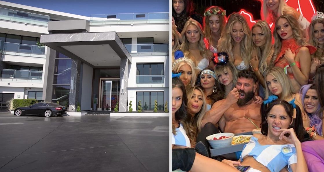 Neem eens een kijkje in het krankzinnige 'ex-feestpaleis' van Playboy Dan Bilzerian (foto's)