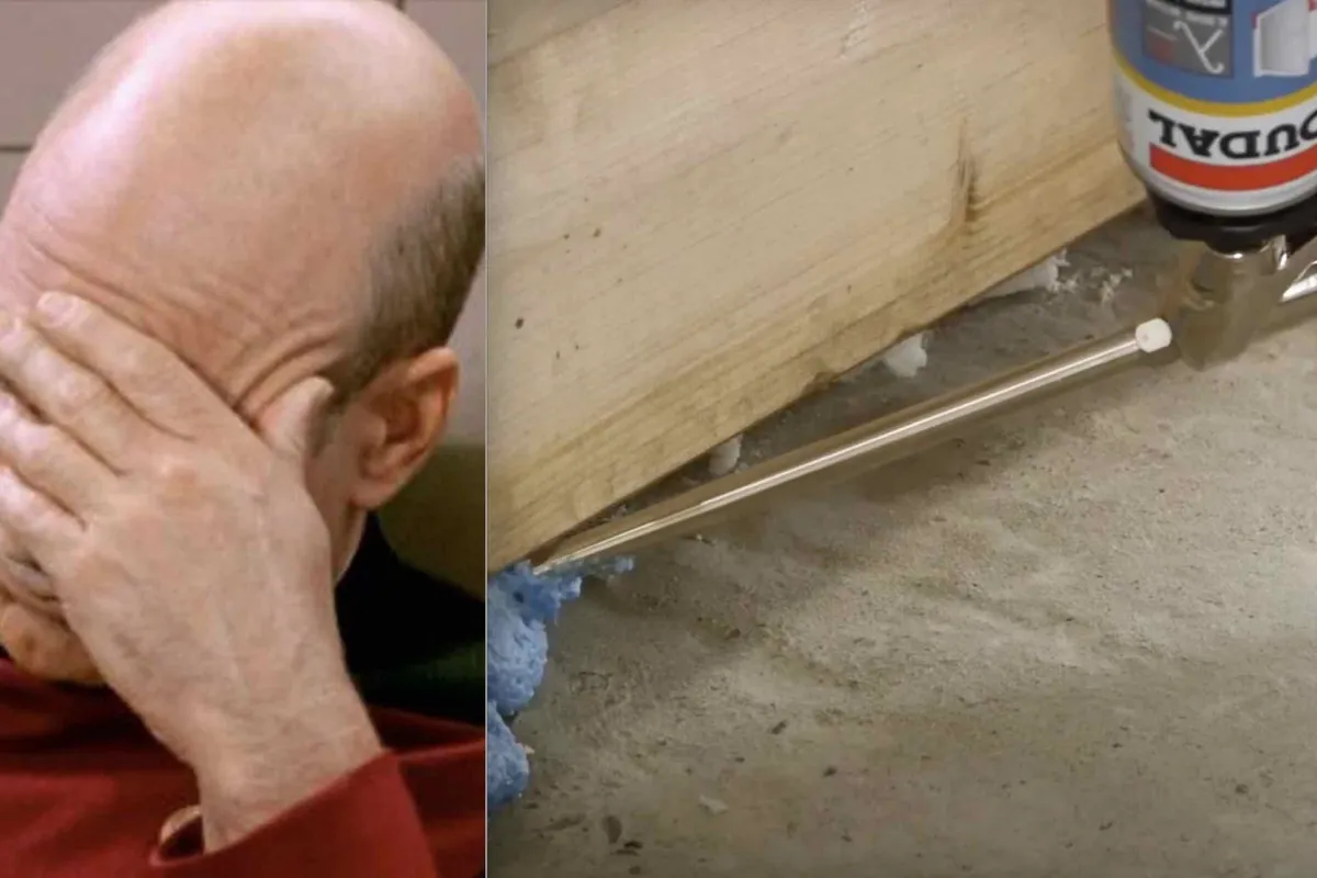Dame wou erectieproblemen bij haar man oplossen en spoot 'per ongeluk' isolatieschuim in zijn penis