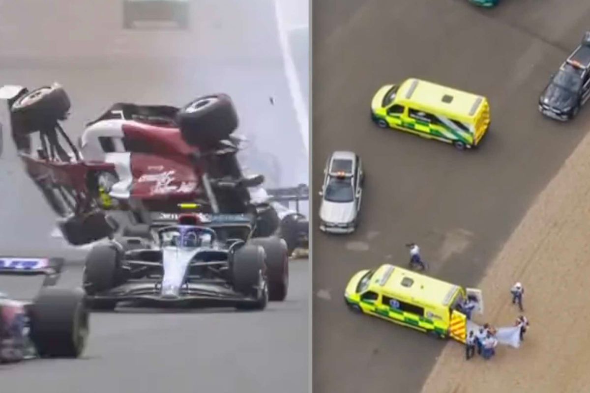 De hallucinante horrorcrash van de Formule 1 race in het Britse Silverstone herbekeken