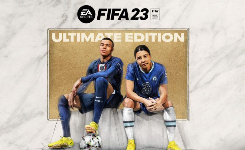 Kylian Mbappé en Samantha Kerr staan op de cover van de Ultimate Edition van FIFA 23