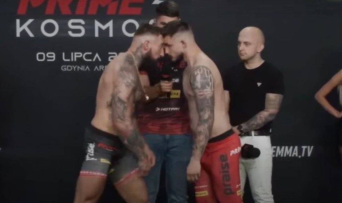 Staredown tussen twee Poolse MMA-vechters met kort lontje loopt uit de hand