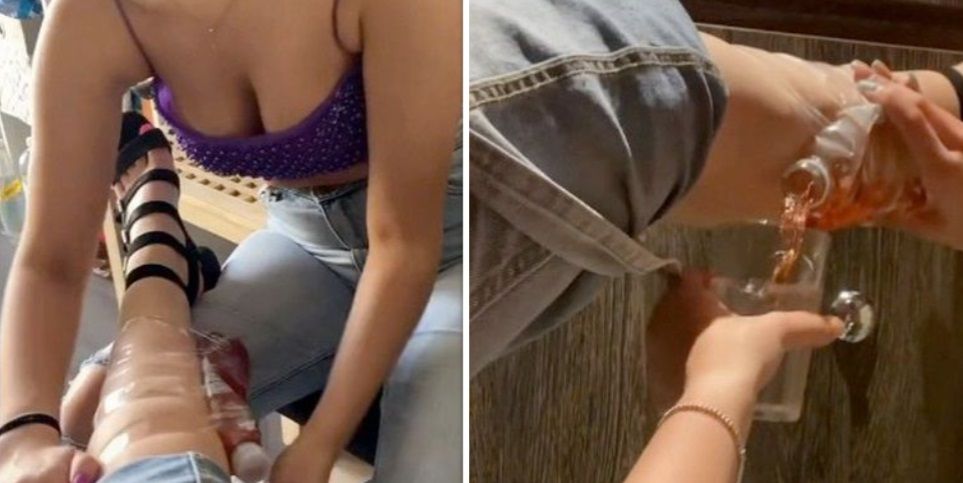 Vriendinnen vinden het leven te duur en delen hack om goedkoop te drinken in discotheek