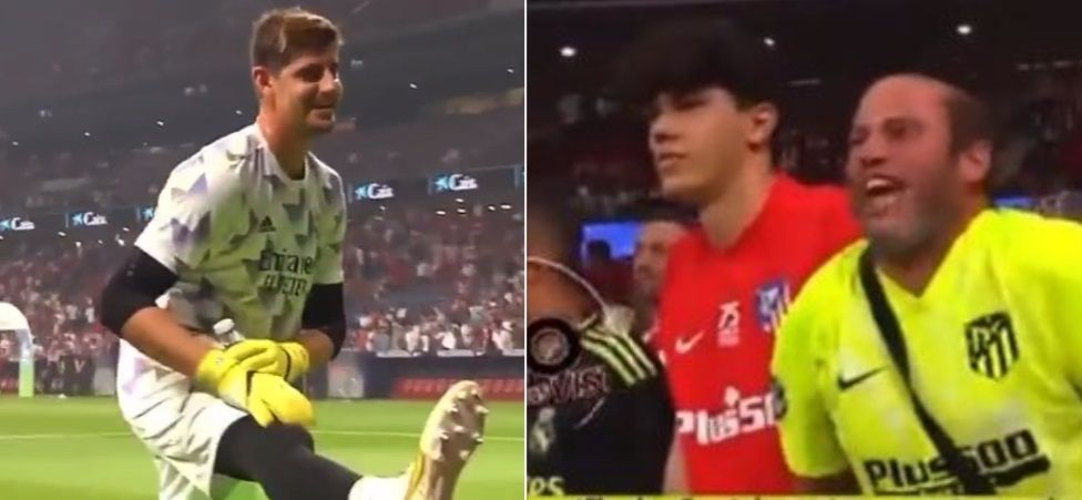 Thibaut Courtois 'vernedert' Atlético-fans die hem zakkenvuller noemen tijdens vurige Madrileense derby