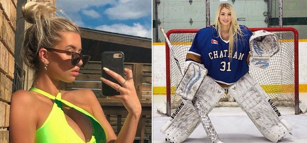 Sportief en Sexy: bloedmooie ijshockey-babe Mikayla doet het ijs meteen smelten