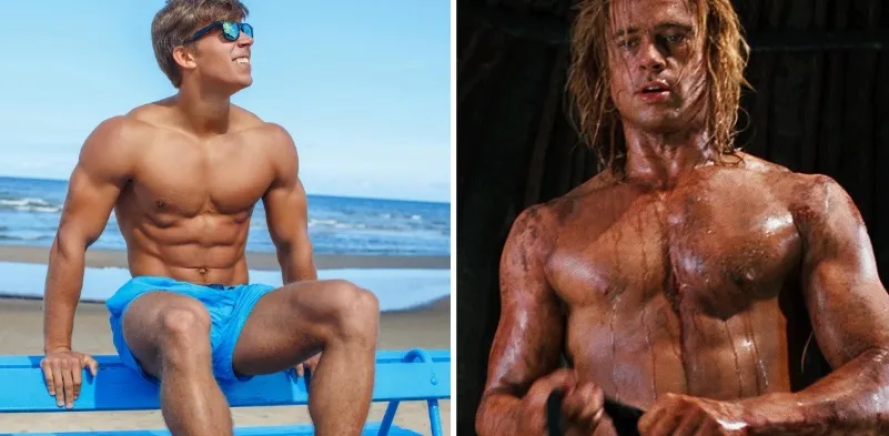 Wil jij de perfecte beach body voor de zomer? Zo deed Brad Pitt het voor de film Troy