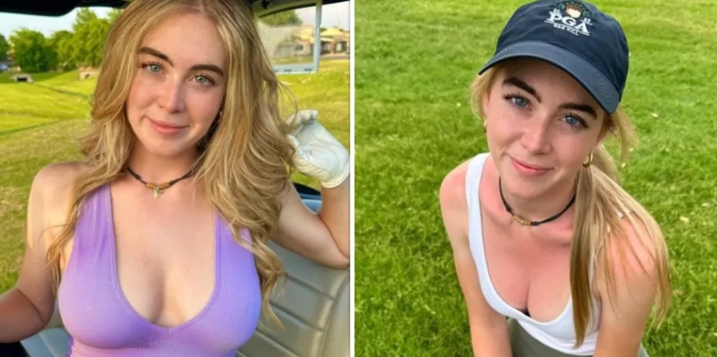 Golf-babe Grace doet weer eens haar best om ons hoofd helemaal op hol te brengen (foto's)