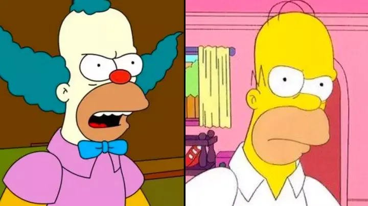 Nooit uitgezonden Simpsons plot-twist verklaart waarom Homer en Krusty zo op elkaar lijken