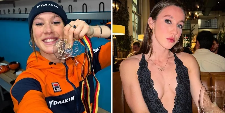 Nederlandse schaatsbabe Suzanne Schulting doet intensieve workout in bikini (foto's/video)