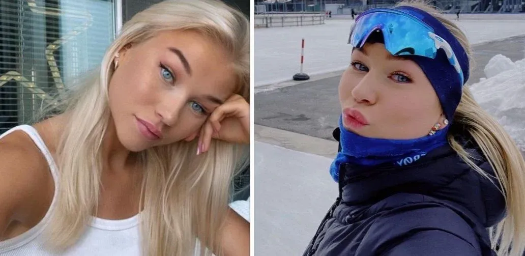 Schaatsbabe Ane is zo heet dat het ijs zomaar eens zou kunnen smelten (foto's)