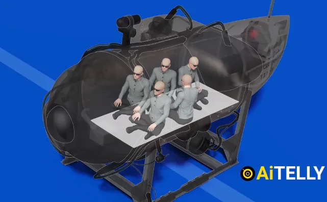 Animatie die precies uitlegt hoe Titan-onderzeeër implodeerde wordt miljoenen keren bekeken