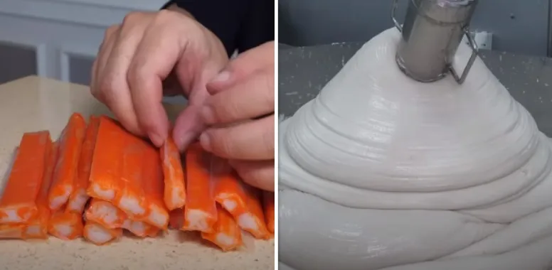 Mensen willen nooit nog krabsticks eten nadat ze video over productieproces zien