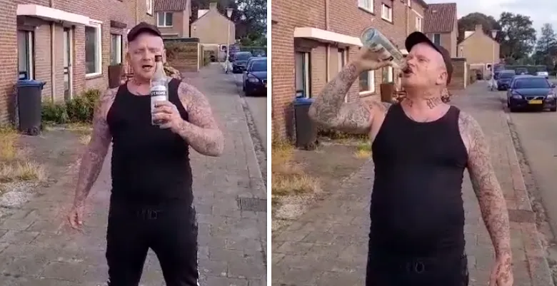 Hollands drankorgel toont even zijn zuiptalent: "Werkloze marginaal!"