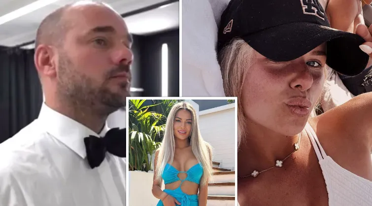 Wesley Sneijder scoort aan de lopende band en wisselt Tempation-Megan al in voor deze blondine (foto's)