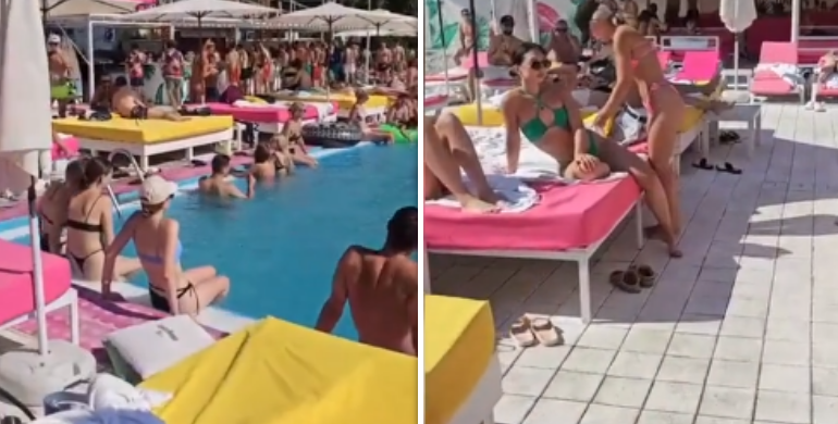 Zomerse beelden van beachclub in Kiev maken online heethoofden een beetje boos