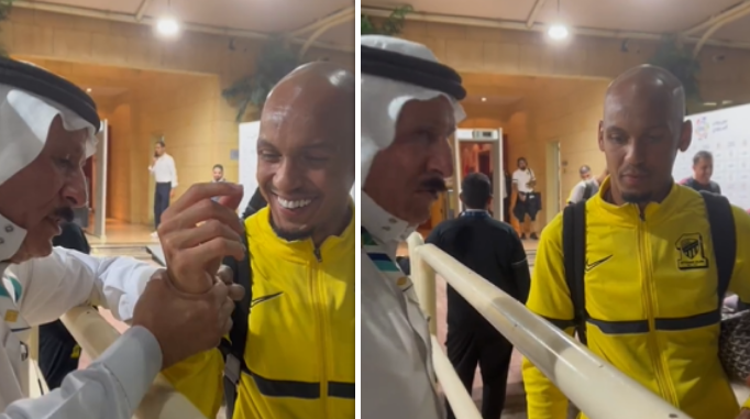 Zo gaat dat in Saudi-Arabië: Fabinho krijgt Rolex van fan na debuut voor Al-Ittihad