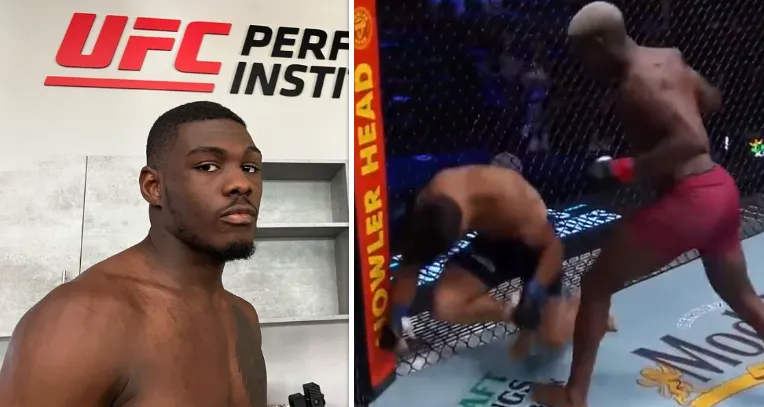 Belgische MMA-vechter Oki Bolaji, die traint met Rico Verhoeven, wint een plek in de UFC